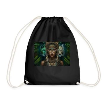 Neo Indian Voodoo Panther Gift - Drawstring Bag - black - Front