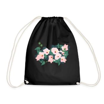 Fleurs minimalistes - Sac de sport léger - noir - Devant