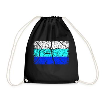 Germany Flag INVERTED - Drawstring Bag - black - Front