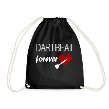 Dart heartbeat forever - Drawstring Bag - black - Front