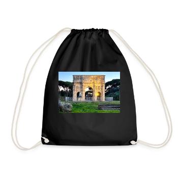 Arc de Constantin à Rome, au coucher du soleil - Sac de sport léger - noir - Devant