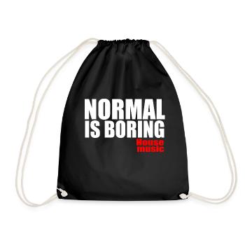 House music - Drawstring Bag - black - Front