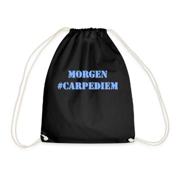 MORGEN - Carpe Diem - Turnbeutel - Schwarz - Vorne