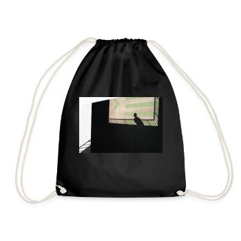 Shadow play - Drawstring Bag - black - Front