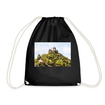 Reichsburg Cochem Rheinland - Turnbeutel - Schwarz - Vorne