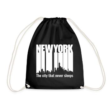 new york - Sac de sport léger - noir - Devant