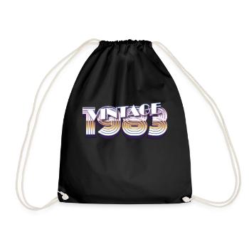 1983 40e anniversaire - Sac de sport léger - noir - Devant