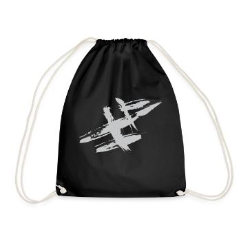 Paint Spot / Spots Abstract - VINTAGE - Sac de sport léger - noir - Devant