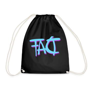 Fact Truth - un mot comme logo - Sac de sport léger - noir - Devant