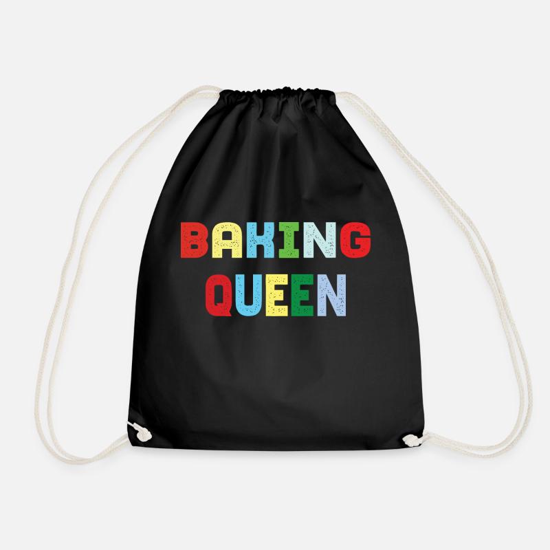 Baking Queen - Turnbeutel - Schwarz