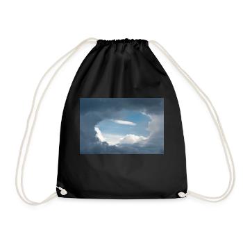 A light hole in the overcast sky - Drawstring Bag - black - Front