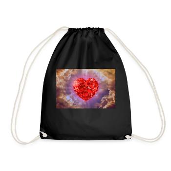 Le cœur de Dieu. - Sac de sport léger - noir - Devant