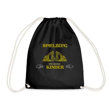 Bagger - Turnbeutel - Schwarz - Vorne