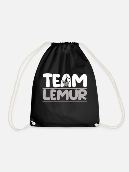 Lemur - Turnbeutel - Schwarz