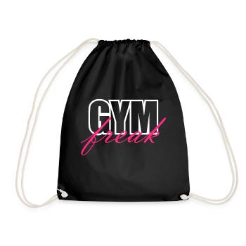 GYM Freak - Turnbeutel - Schwarz - Vorne