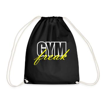 GYM Freak - Turnbeutel - Schwarz - Vorne