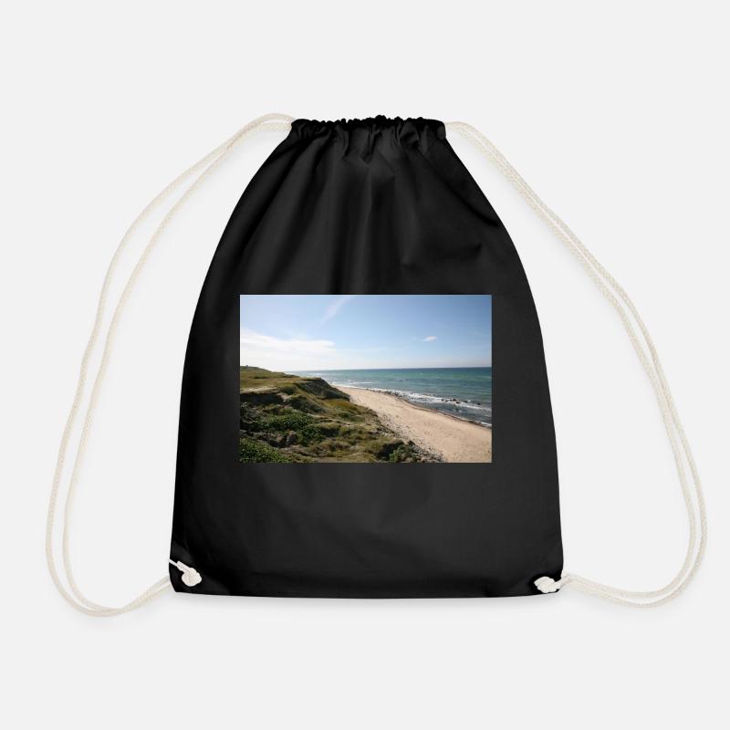 Beach/Sea/Dune - Drawstring Bag - black
