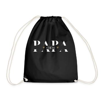 Papa chéri - Sac de sport léger - noir - Devant