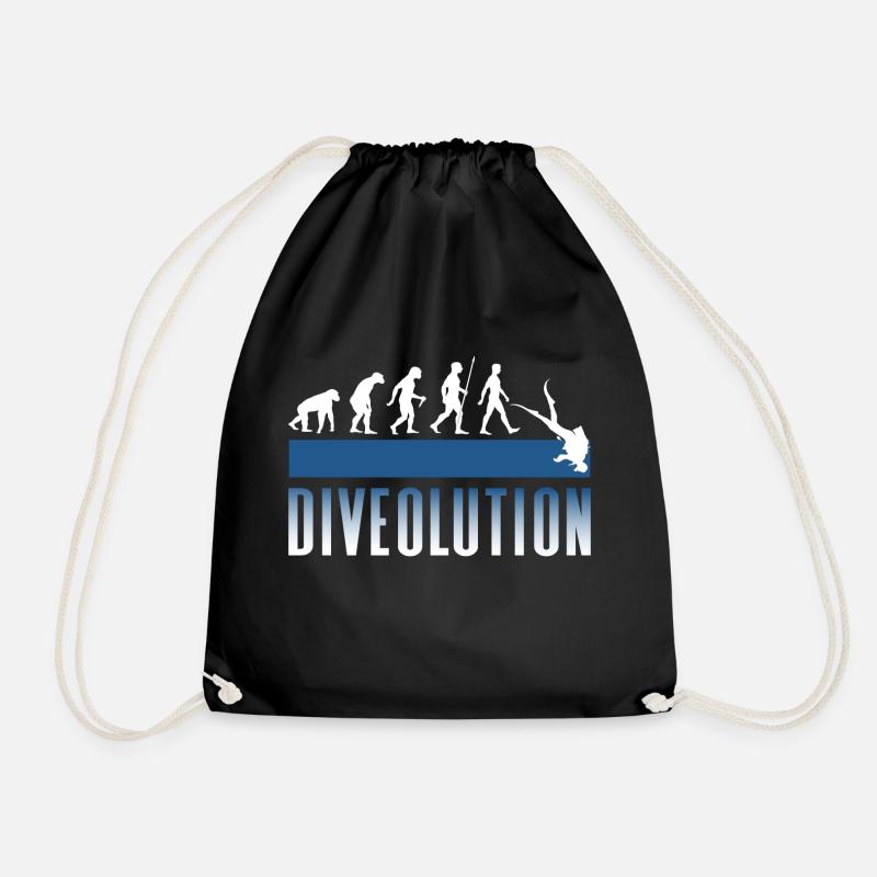 Taucher Evolution Divolution - Turnbeutel - Schwarz