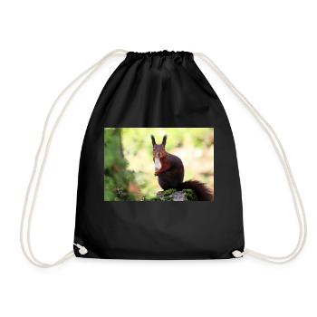 Eichhörnchen - Turnbeutel - Schwarz - Vorne
