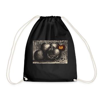 Halloween - Drawstring Bag - black - Front