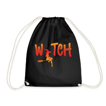 Witch - Drawstring Bag - black - Front