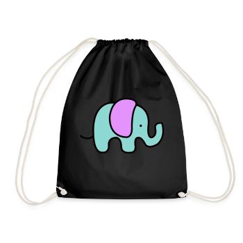 baby elefant - Turnbeutel - Schwarz - Vorne