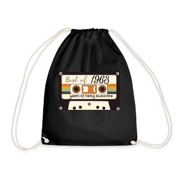 1963 - Drawstring Bag - black - Front