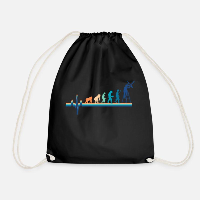 Elektriker Heartbeat Evolution - Turnbeutel - Schwarz
