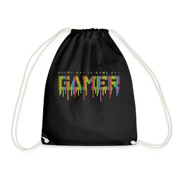jeu gamer jeu amusant citation drôle amour hacker vidéo - Sac de sport léger - noir - Devant
