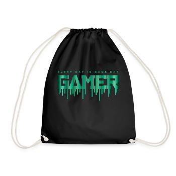 jeu gamer jeu amusant citation drôle amour hacker vidéo - Sac de sport léger - noir - Devant