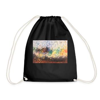 Field fire - Drawstring Bag - black - Front