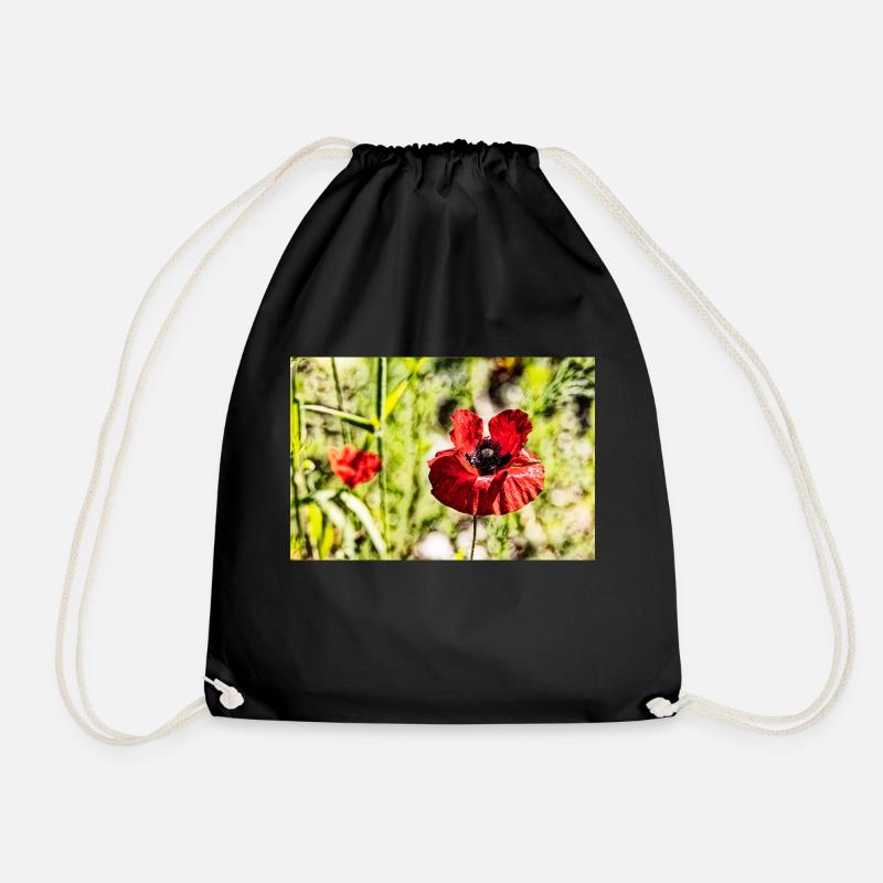 Coquelicots - Sac de sport léger - noir