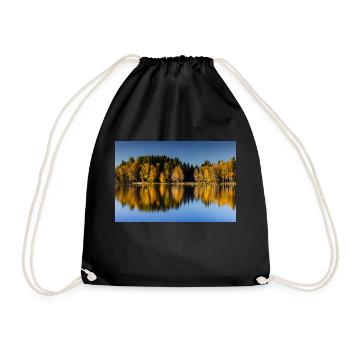 Autumn atmosphere at Lake Bad Bayersoier - Drawstring Bag - black - Front