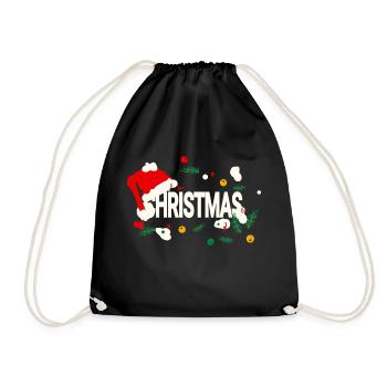 Noël - Sac de sport léger - noir - Devant