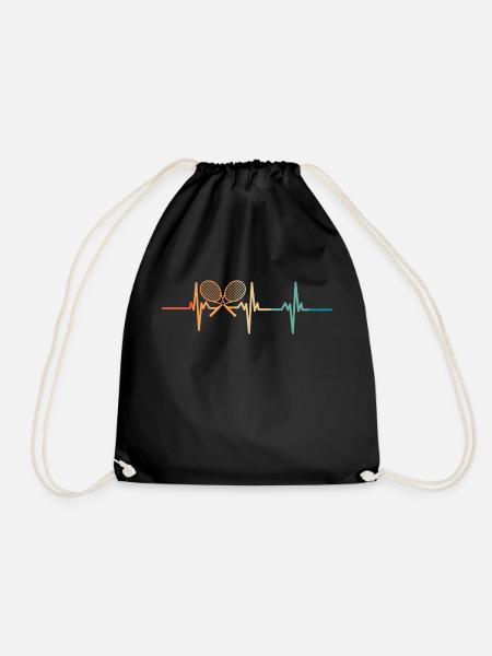 Battement de cœur tennis - Sac de sport léger - noir