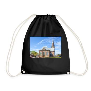 Nouvelle église (Nieuwe Kerk) à Katwijk aan zee - Sac de sport léger - noir - Devant