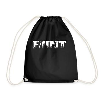 chasseur - idée cadeau nature - Sac de sport léger - noir - Devant