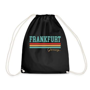Francfort, Allemagne, Hesse - Sac de sport léger - noir - Devant