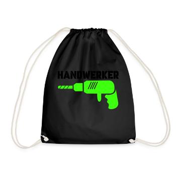 handwerker - Turnbeutel - Schwarz - Vorne