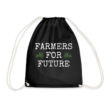Agriculteur Agriculteur Les agriculteurs protestent contre Farmers for Future - Sac de sport léger - noir - Devant