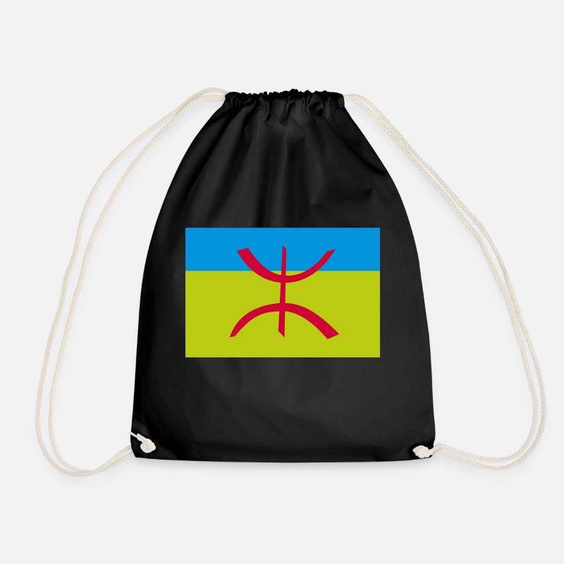 Drapeau Berbère Amazigh Algérie - Sac de sport léger - noir