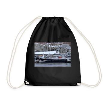 Seivest - Drawstring Bag - black - Front