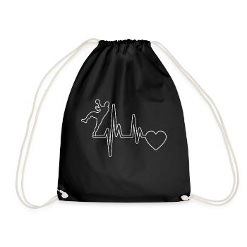 Handball Handball Player Handball Fan Handball Team - Drawstring Bag - black - Front