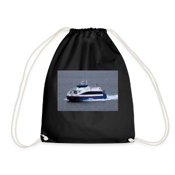 Smoking cat - Drawstring Bag - black - Front