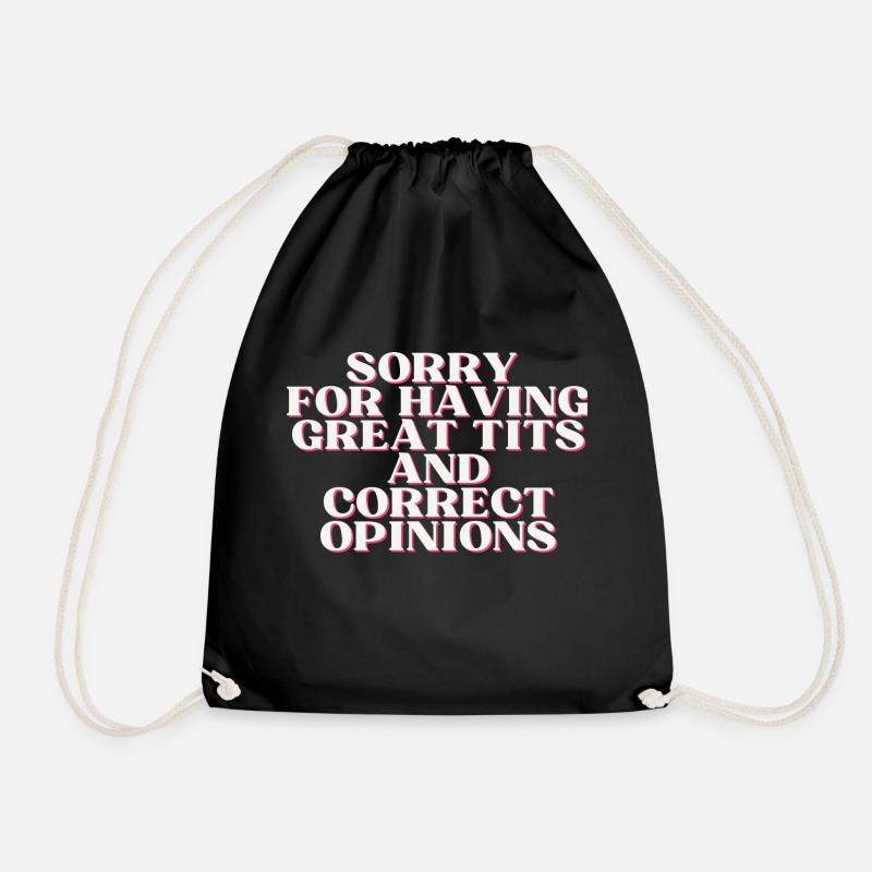 Sorry not sorry - Turnbeutel - Schwarz