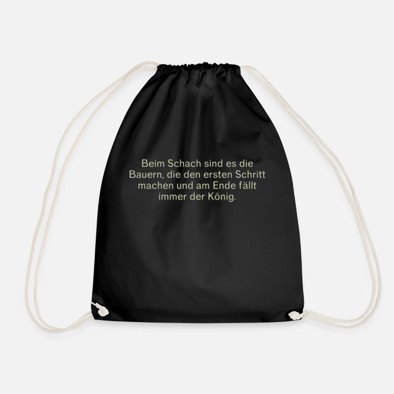 funny sayings farmer farmer - Drawstring Bag - black