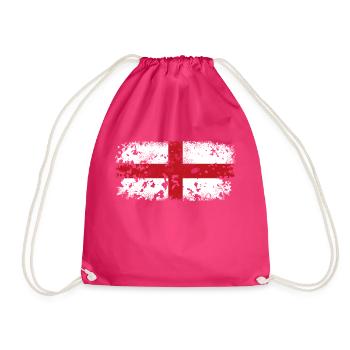 Genoa St. George's Cross - Drawstring Bag - fuchsia - Front