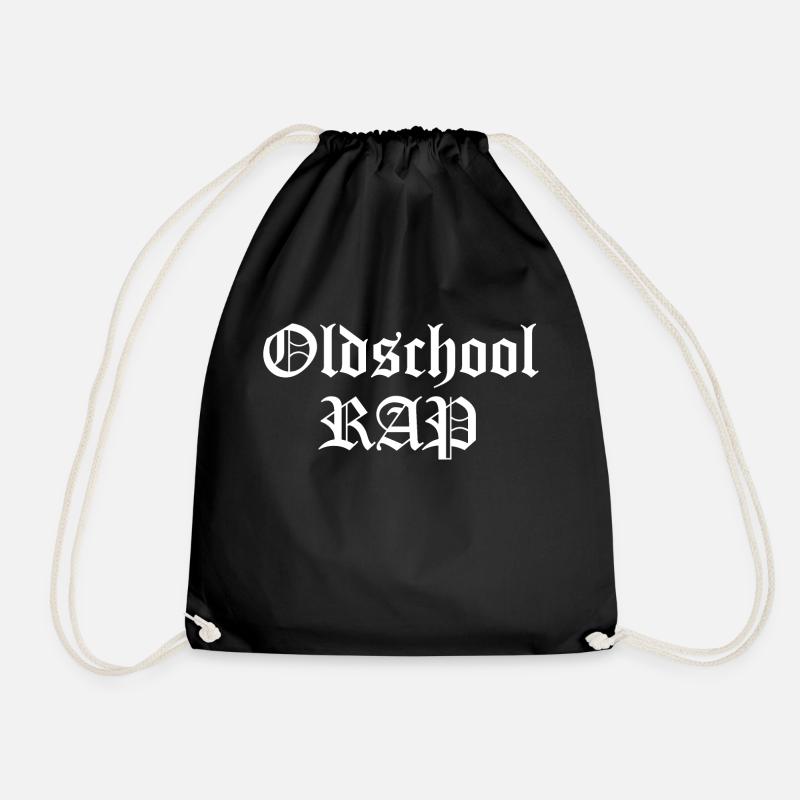 Oldschool-Rap - Turnbeutel - Schwarz