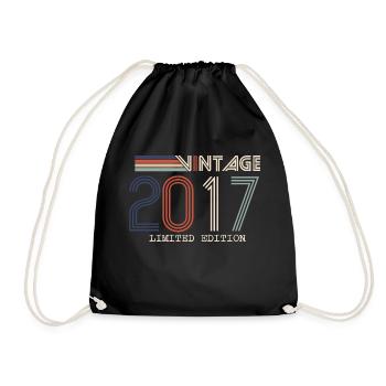 Vintage 2023 Anniversary Gift - Vintage 2023 - Drawstring Bag - black - Front